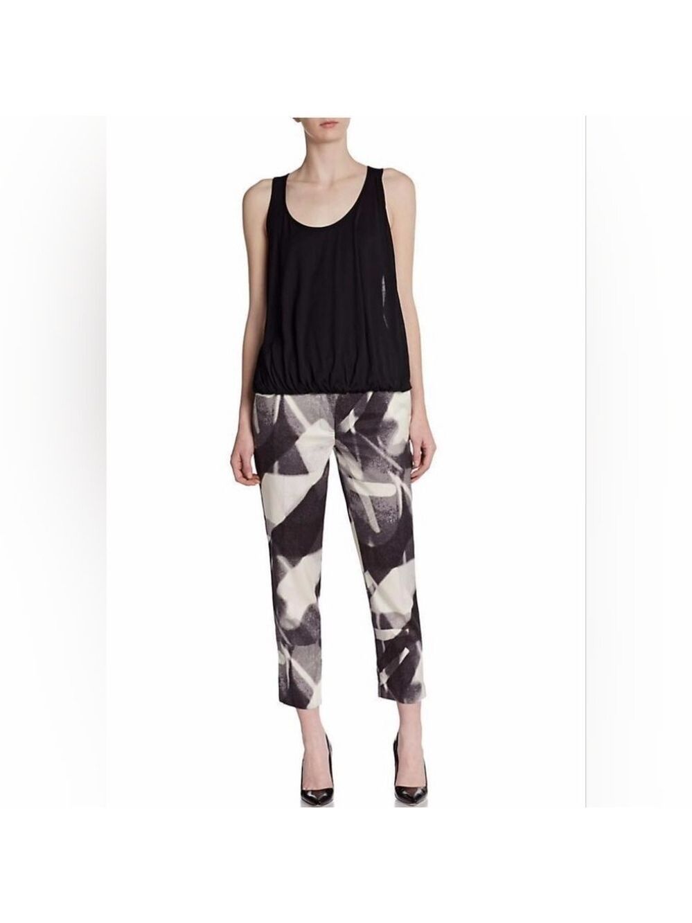 Halston Heritage Slim Ankle Pants, Size 8 ,Silk /Wool Blend,GUC
